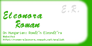 eleonora roman business card